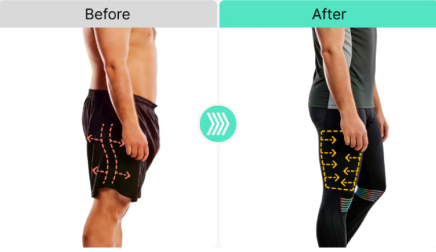 Before and after comparison